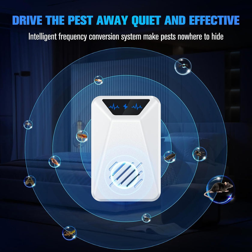 6 Packs Ultrasonic Pest Repeller, Electronic Pest Repellent Plug in Indoor for Insect Roaches Spider Ant Bug Mosquito Mouse Repellent for House Kitchen Garage Warehouse 🍁 All In One Marketplace Canada