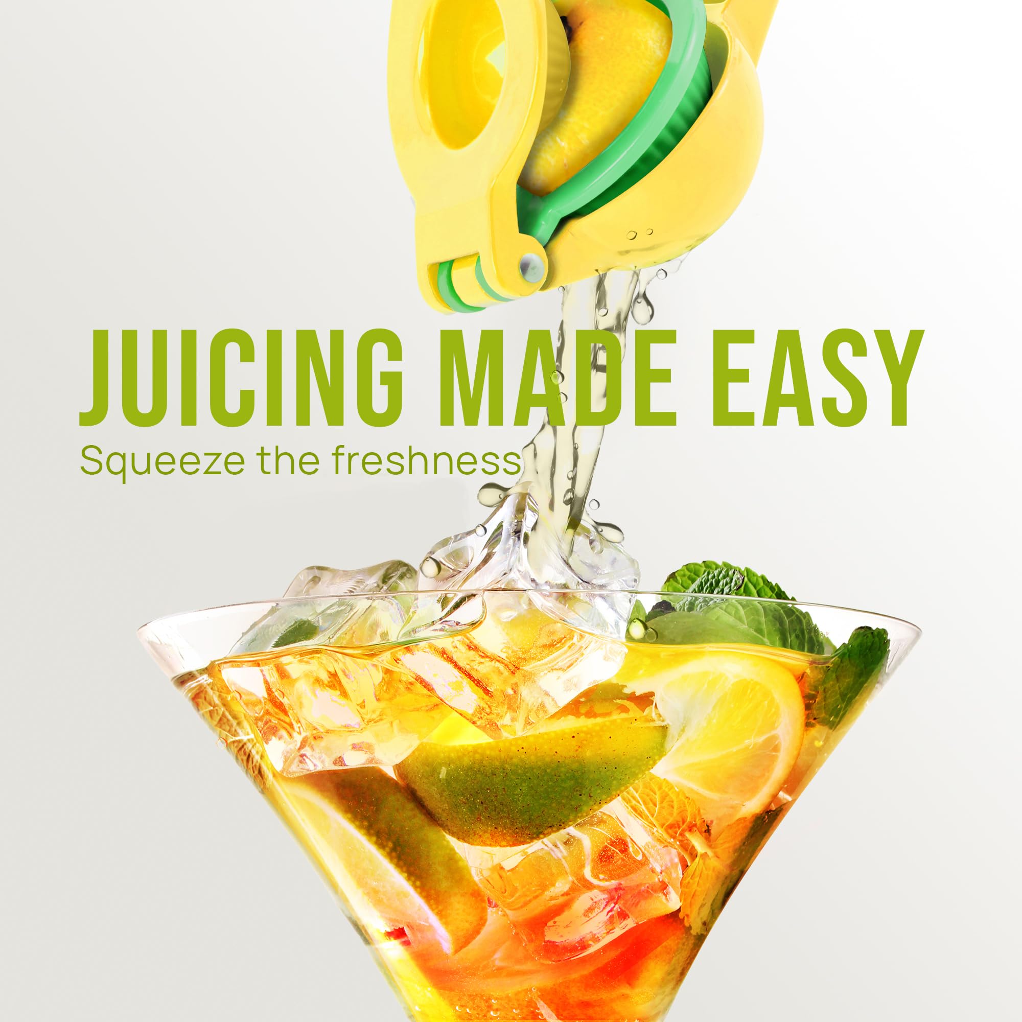 Zulay Kitchen 2 in 1 Lemon Lime Squeezer - Handheld Easy to Use Citrus Juicer - Easy to Clean Manual Orange & Lemon Squeezer - Citrus Juicer for Extracting All the Juice - Manual Press 🍁 All In One Marketplace Canada