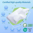 HOMCA Memory Foam Pillow, 2 in 1 Cervical Pillow for Neck Pain Relief, Ergonomic Neck Support Pillows for Side Back Stomach Sleepers with Breathable Pillowcase(White) 🍁 All In One Marketplace Canada