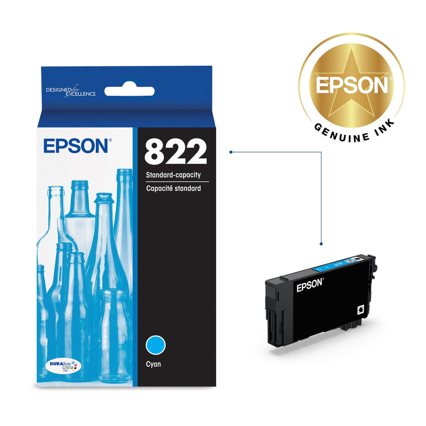 Epson 822 Genuine Standard Capacity Black Ink Cartridge T822120 🍁 All In One Marketplace Canada