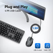 TECKNET USB Wired Mouse, 6-Button Corded Computer Mouse with 4 Adjustable DPI, Optical Computer Mice with Ergonomic Design and 5FT Cord for Laptop, Chromebook, PC, Desktop, Mac, Notebook-Gray 🍁 All In One Marketplace Canada