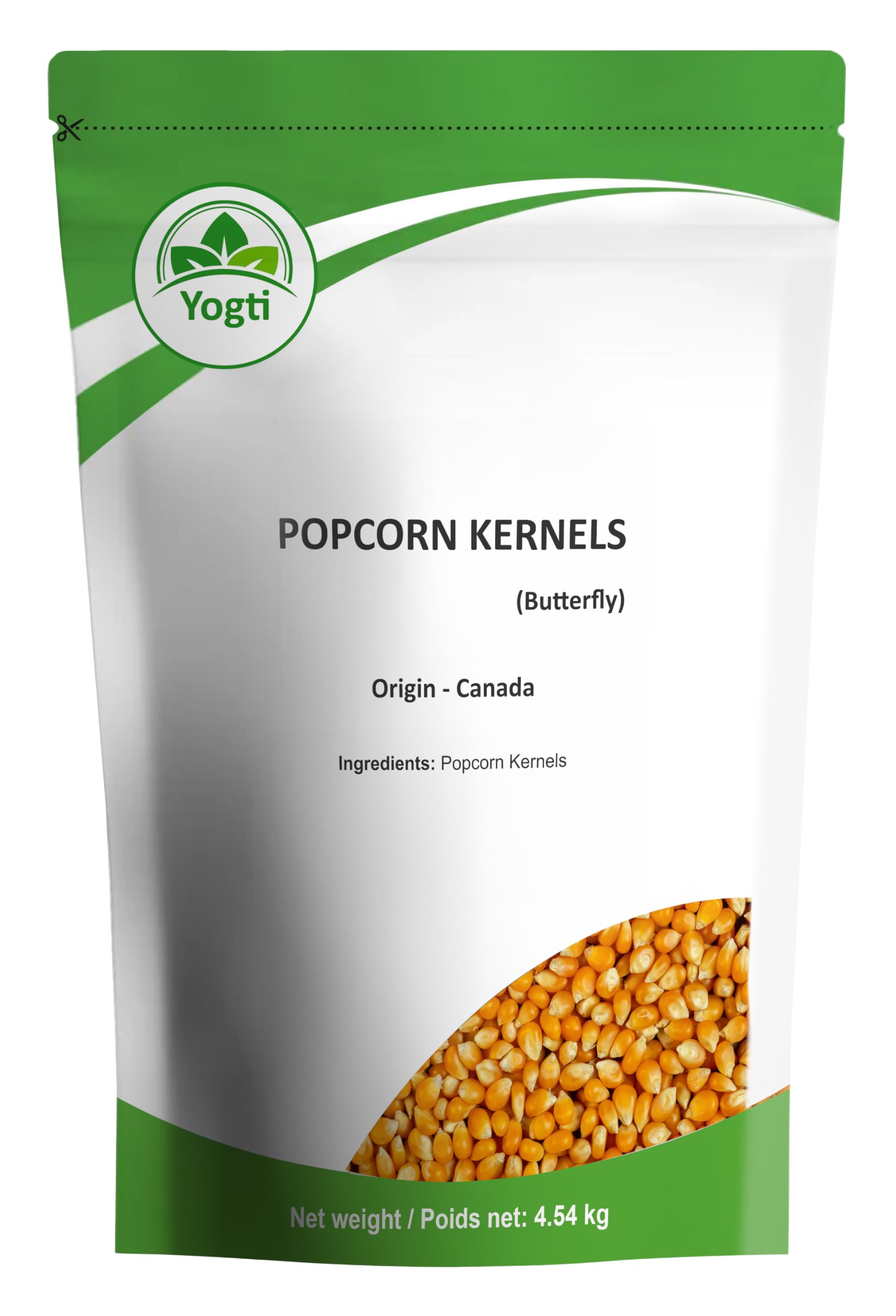 Yogti Popcorn Kernels, Butterfly Style, 4.54 kg Bulk Package, Product of Canada 🍁 All In One Marketplace Canada