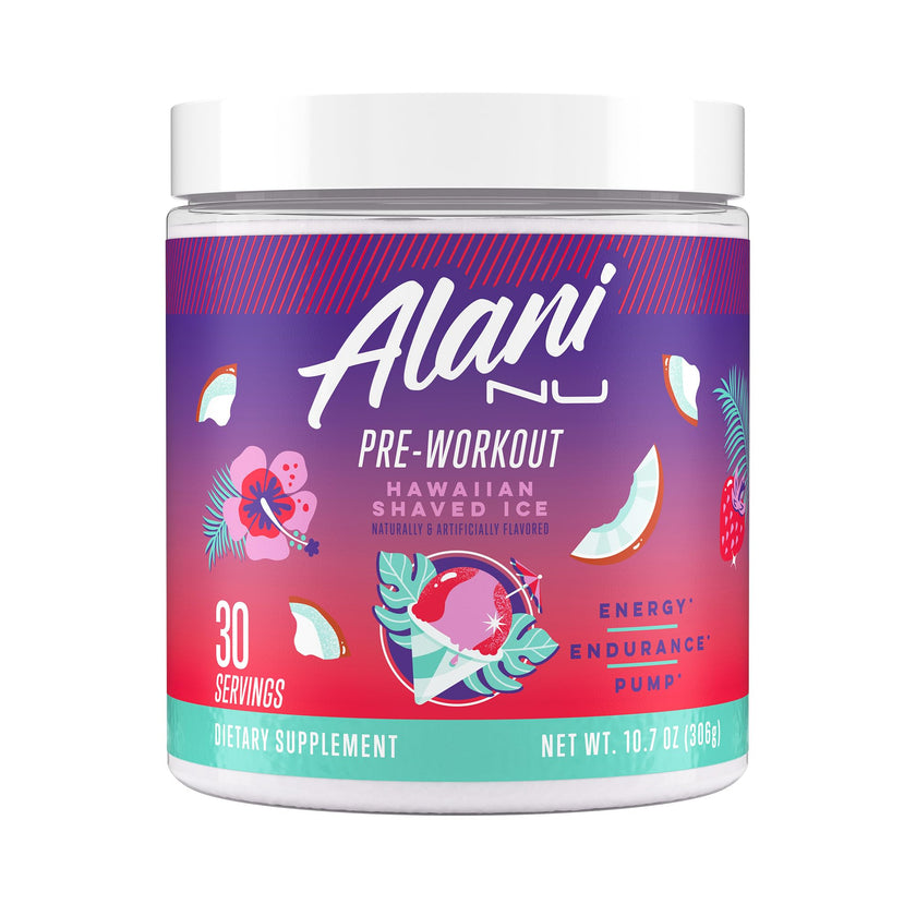 Alani Nu Pre-Workout Supplement Powder for Energy, Endurance, and Pump, Hawaiian Shaved Ice, 30 Servings (Packaging May Vary) 🍁 All In One Marketplace Canada