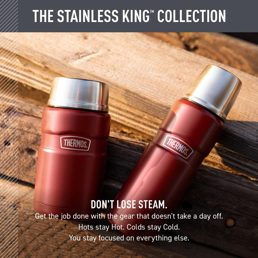 THERMOS Stainless King Beverage Bottle, 16oz, Matte Steel 🍁 All In One Marketplace Canada