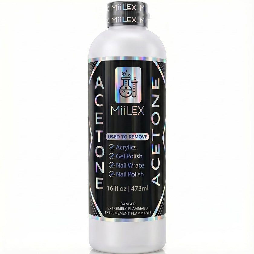 Acetone 16oz Made in Canada - Nail Polish Remover, Professional Strength Gel, Acrylic & Dip Remover – Fast Acting 🍁 All In One Marketplace Canada