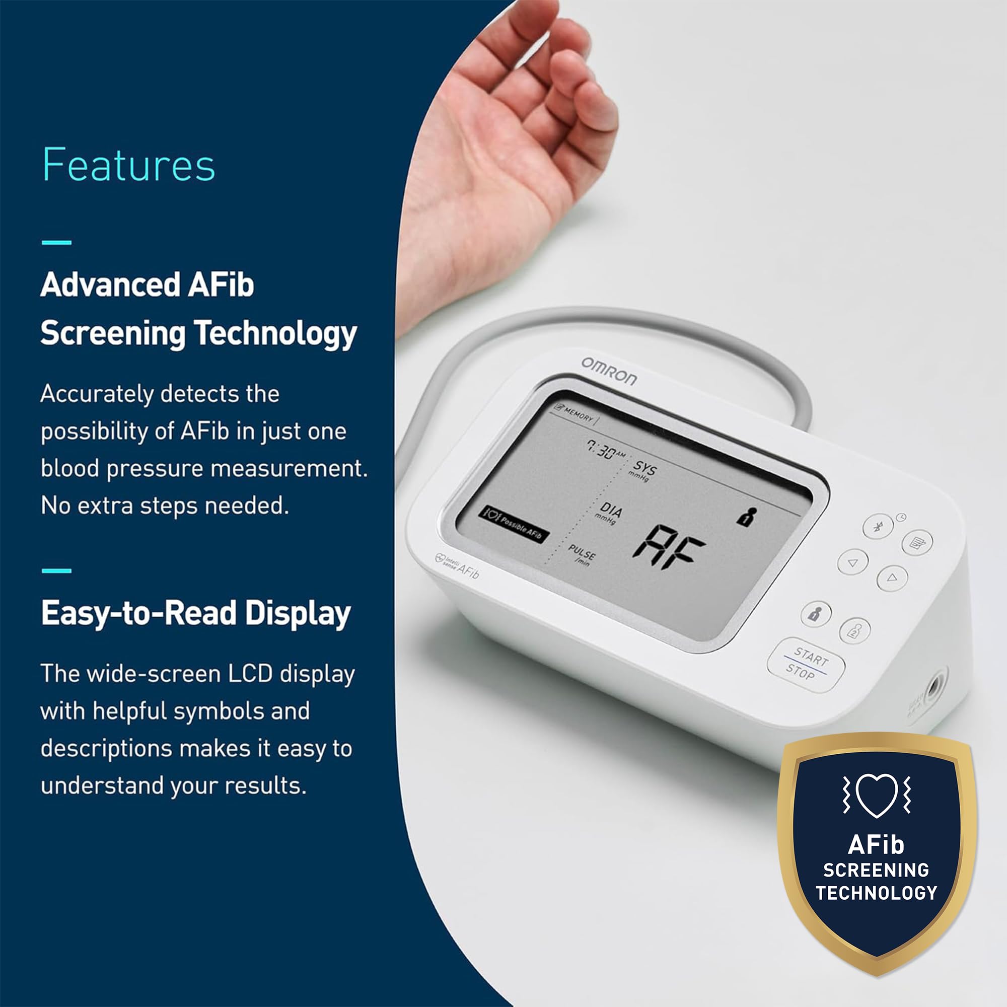 OMRON Gold Upper Arm Blood Pressure Monitor - Clinically Validated Blood Pressure Arm Cuff - Use OMRON Connect App for Unlimited Measurements 🍁 All In One Marketplace Canada