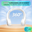 Neck Fan, Neck Fans Portable Rechargeable, Upgrade 360° Air Outlet, Super Quiet, 3 Speeds, 4000mAh Personal Bladeless Wearable Fan for Indoor Outdoor Travel-White 🍁 All In One Marketplace Canada