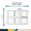 Safety 1st Lift, Lock and Swing Gate - Pressure or Hardware installed, Fits Spaces Between 28