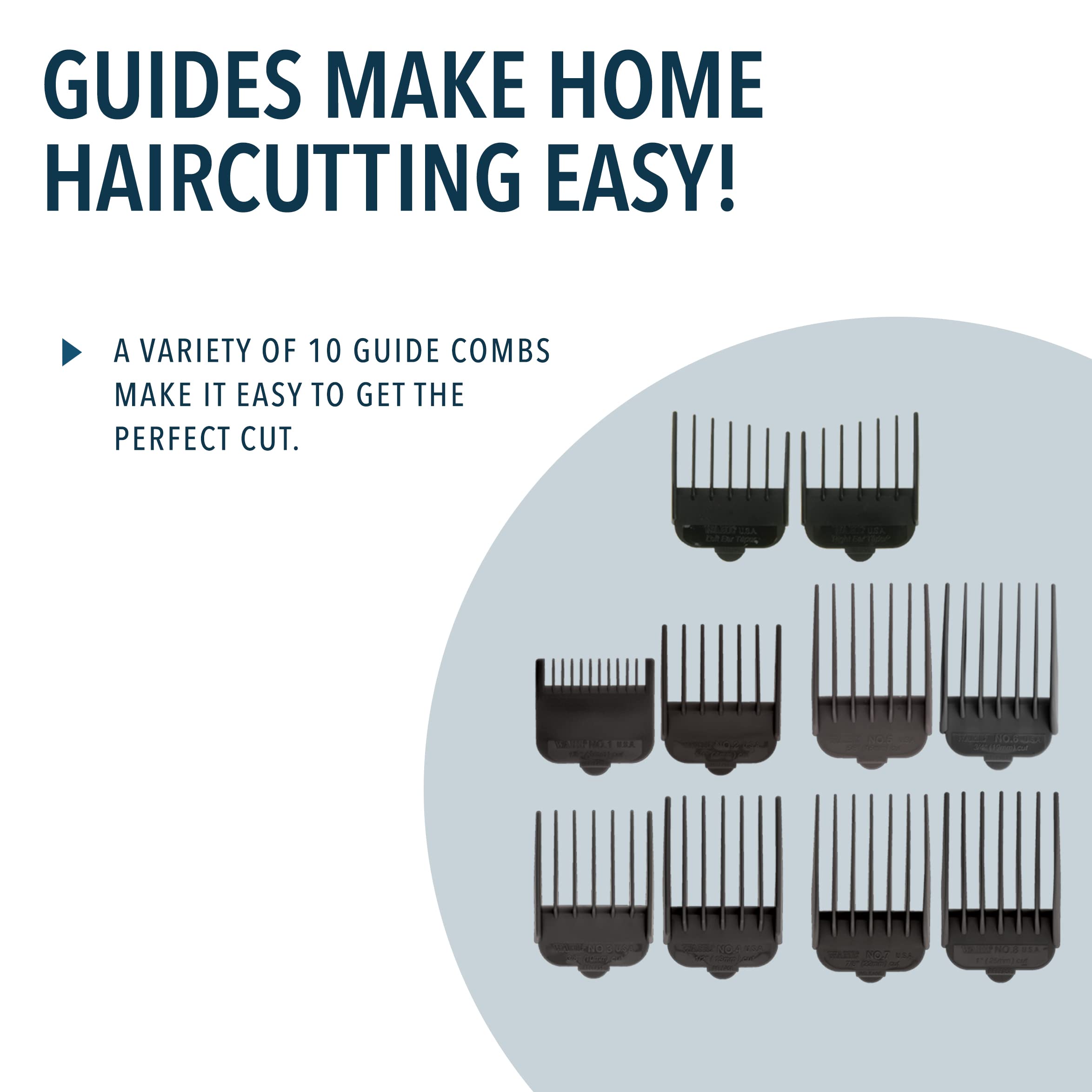 Wahl Canada Performer Haircutting Kit, Quality Economy Clipper Complete with Accessories, Powerful, Quiet Motor, Self-Sharpening Precision Ground Blades, Hair Clipper, At Home Haircutting Kit - Model 3160 🍁 All In One Marketplace Canada