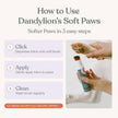 Dandylion Dog Paw Balm, Soft Paws, Paw Moisturizer for Dogs, Dog Lotion with Brush, Fragrance Free pH Balanced Lotion for Paws, Lightweight Moisture for Dry Cracked Paw Pads and Nose, 0.6 fl oz 🍁 All In One Marketplace Canada