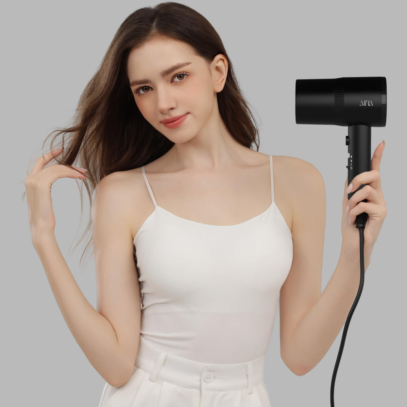 AINA Diffuser Hair Dryer Full-Featured Blow Dryer 110V/1600W(Vader Black) 🍁 All In One Marketplace Canada