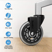 Office Chair Caster Wheels Replacement Rubber Chair Casters (Set of 5), 3 Inch Heavy-Duty Office Chair casters for Hardwood Floors Carpet and Tile Floors Universal fit 🍁 All In One Marketplace Canada
