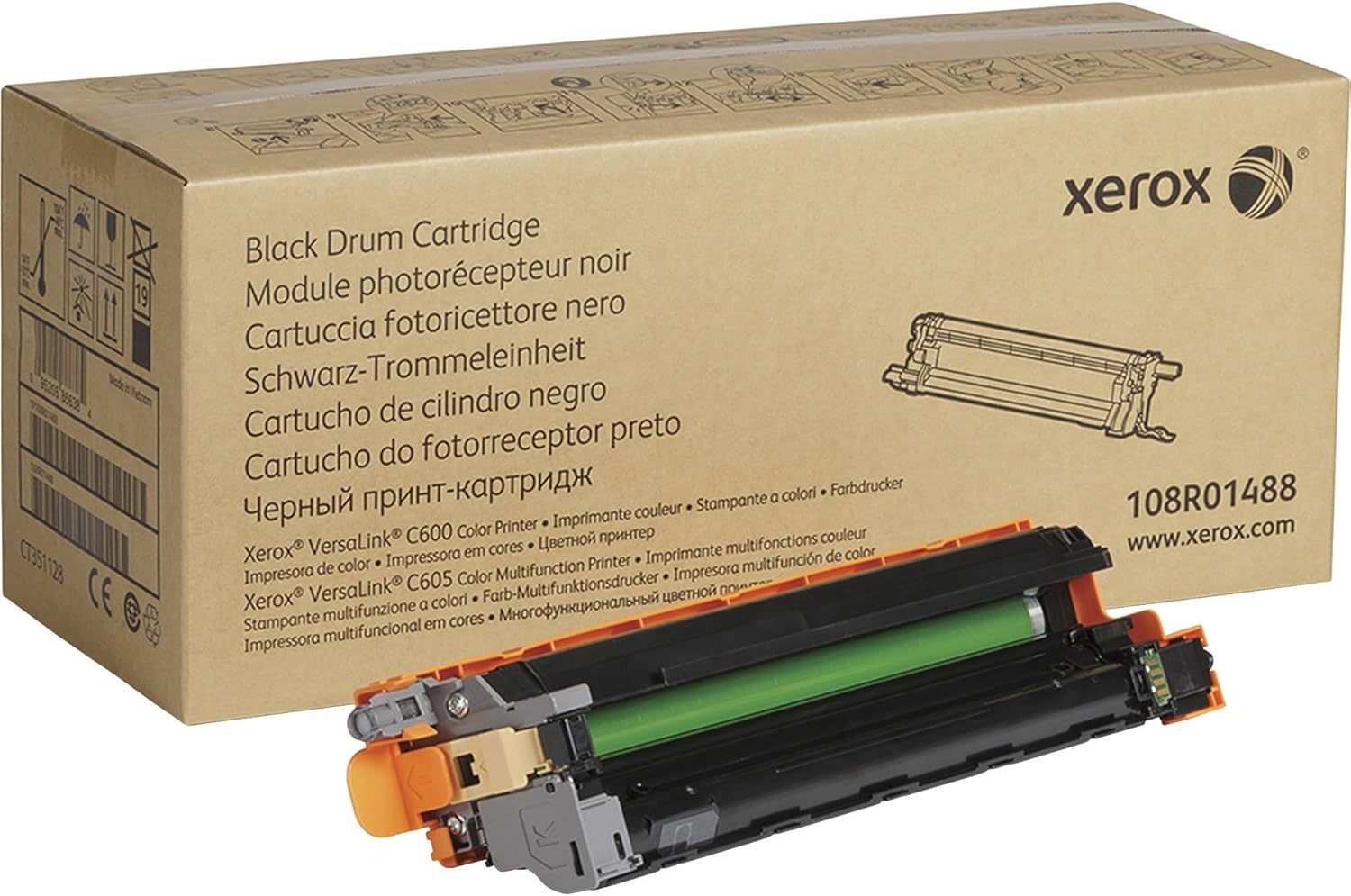 Xerox Versalink C600/C605 Drum Cartridge, Black (108R01488)