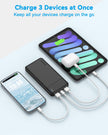 AsperX Power Bank 2 Pack, 10000mAh USB C Portable Charger for iPhone, Portable Battery Bank with 3 Outputs, Travel Essentials Battery Pack Power Bank for iPhone Series, Smartphones, Earphones and More 🍁 All In One Marketplace Canada