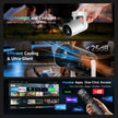 Kimwood Projector with Upgraded HiFi Speaker, [Built-in Apps] 1080P Mini Portable Projector Lower Noise Auto Keystone WiFi 6 Bluetooth 5.4 Ultra Short Throw Projectors Big Screen in Small Room 🍁 All In One Marketplace Canada