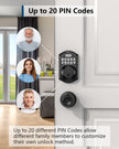 TEEHO TE001 Keyless Entry Door Lock with Keypad - Smart Deadbolt Lock for Front Door with 2 Keys - Auto Lock - Easy Installation - Matte Black 🍁 All In One Marketplace Canada