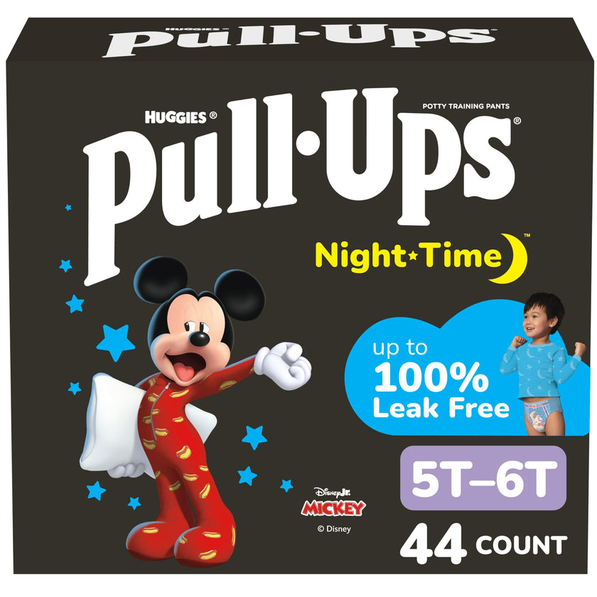Pull-Ups Boys' Night-Time Potty Training Pants, Size 5T-6T Overnight Training Underwear (46-60 lbs), 44 Ct 🍁 All In One Marketplace Canada