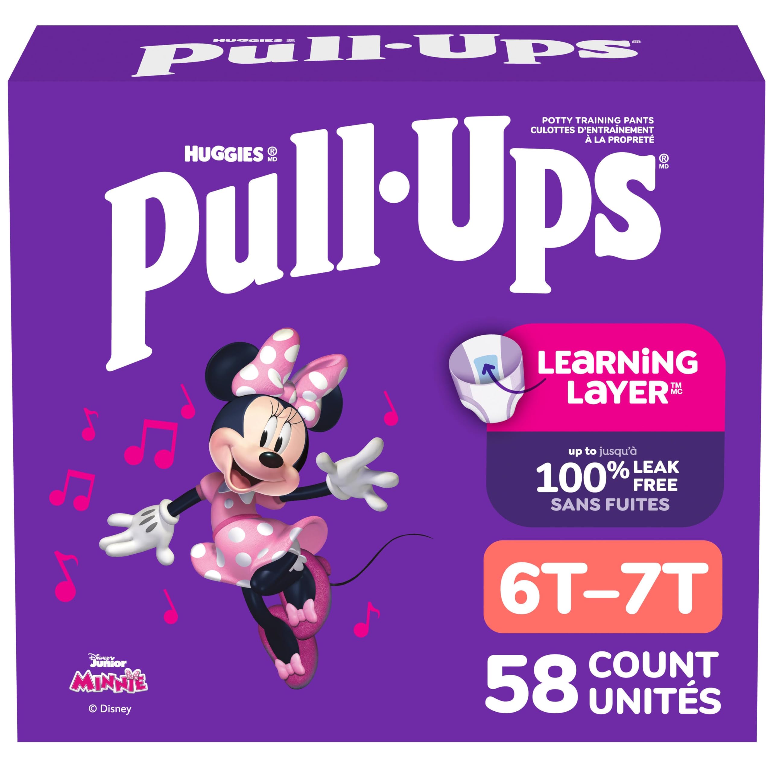 Pull-Ups Girls' Potty Training Pants, 6T-7T (55-75 lbs), 58 Count 🍁 All In One Marketplace Canada
