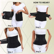Postpartum Belly Wrap Waist Cincher – C Section Recovery Belt, Post Partum Women Belly Belt, Abdominal Binder After Pregnancy Postpartum Belly Band After Birth Brace (Black, S/M) 🍁 All In One Marketplace Canada