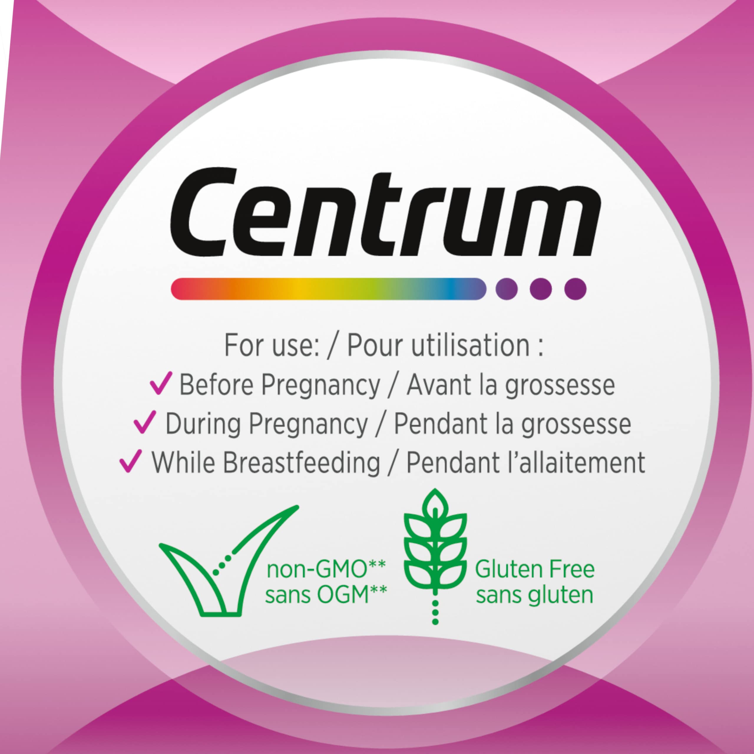 Centrum Prenatal Vitamin Tablet, Postpartum Multivitamin and Mineral Supplement, Essential Prenatal Vitamins, 100 Count (Packaging May Vary) 🍁 All In One Marketplace Canada