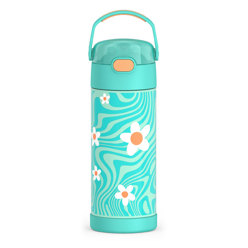 THERMOS FUNTAINER 14 Ounce Stainless Steel Vacuum Insulated Bottle, Wavy Daisies 🍁 All In One Marketplace Canada