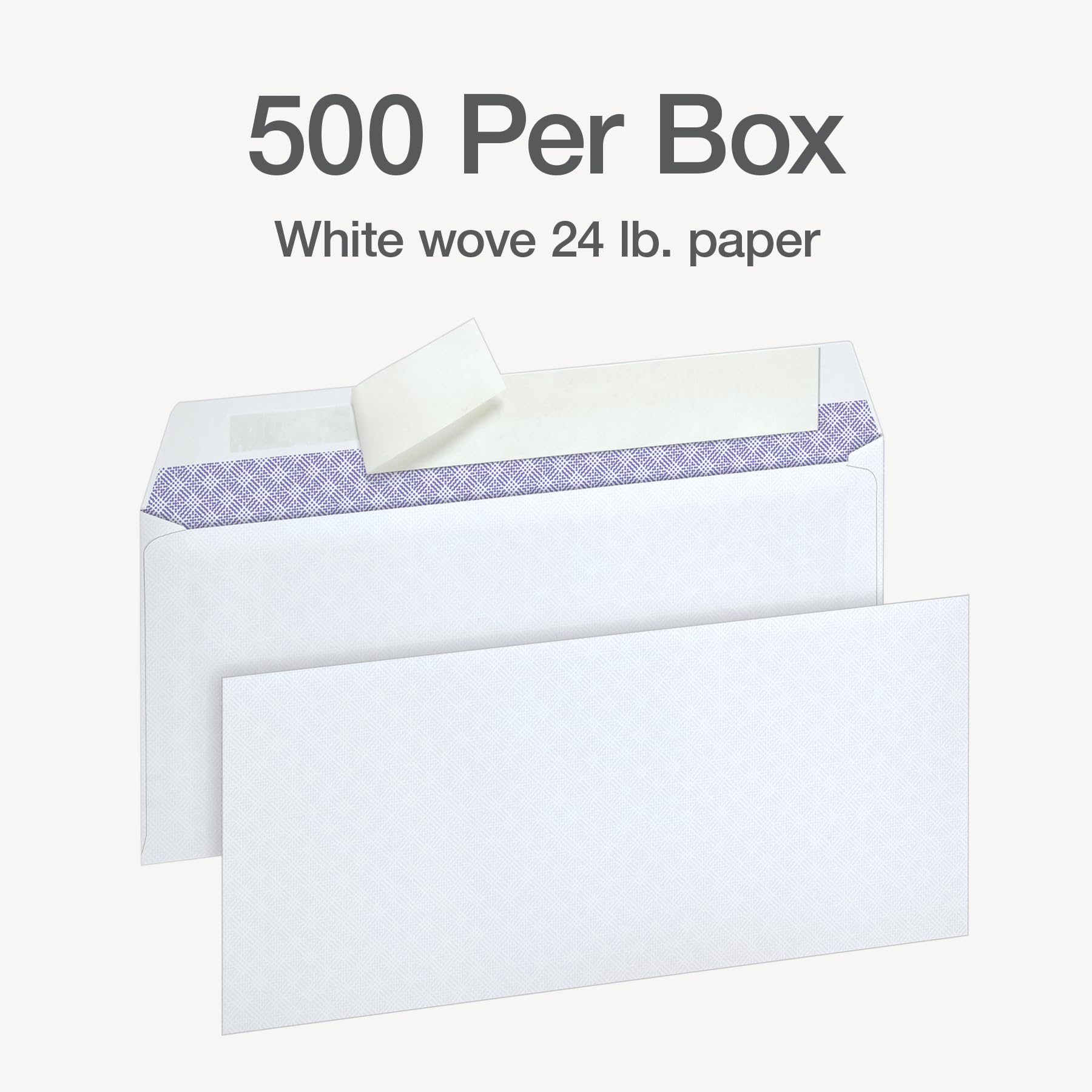 Oxford Envelopes, #10 Business Size, Security Tint, Peel & Seal Closure, 24 lb White Paper, Privacy Protection for Checks & Invoices, 500-Pack for Office or Home Mailing 🍁 All In One Marketplace Canada