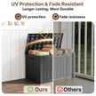 Ceecysaa 45 Gallon Deck Box Outdoor, Waterproof Storage Box, Black 🍁 All In One Marketplace Canada