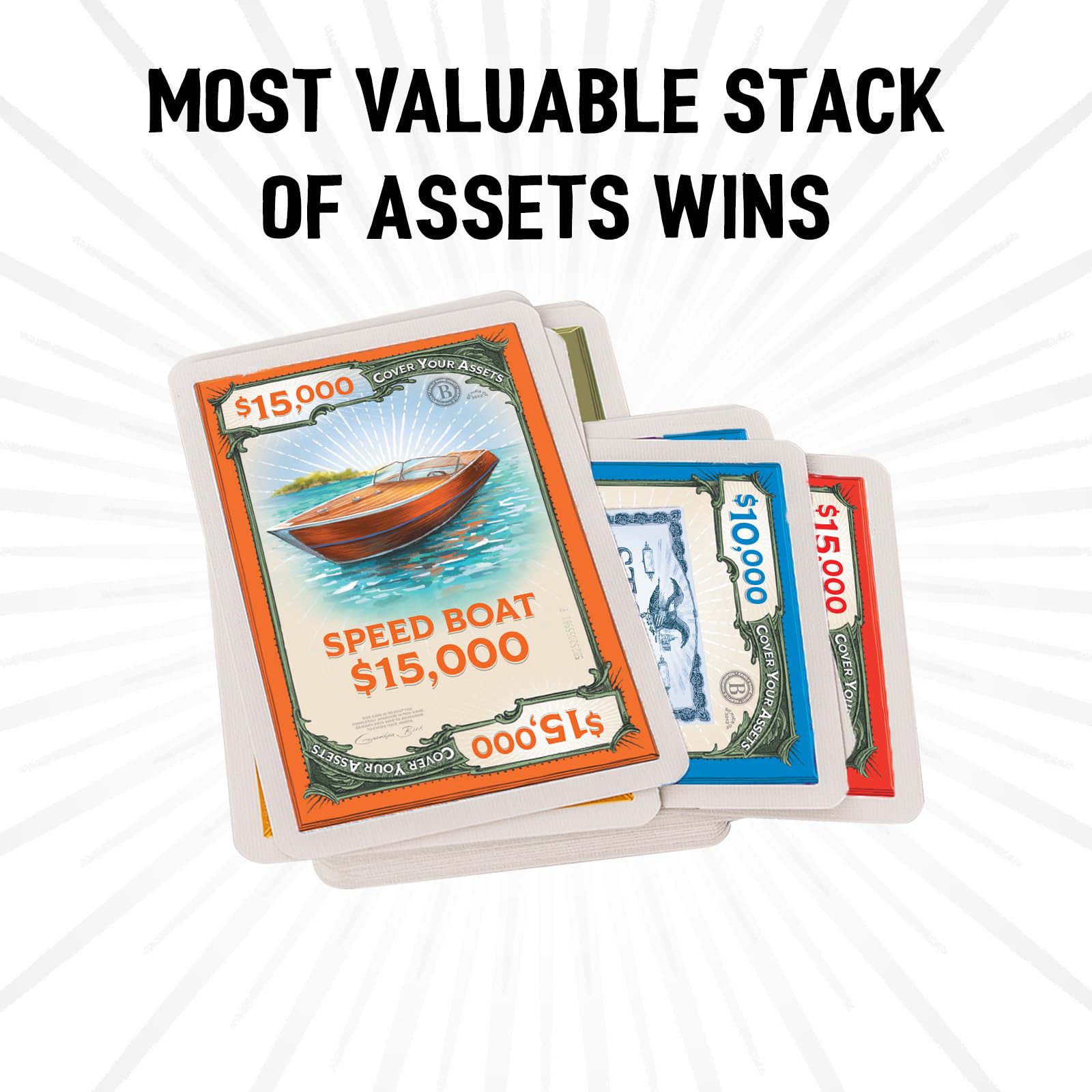 Cover Your Assets Card Game by Grandpa Beck's Games - Fun Family-Friendly Set-Collecting Game for Kids, Teens & Adults - from the Creators of Skull King - Ideal for 2-6 Players Ages 7+ 🍁 All In One Marketplace Canada