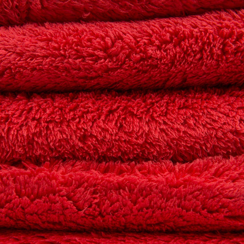 Chemical Guys Happy Ending Ultra Plush Edgeless Microfiber Towel, Red, 16