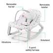 Ingenuity Keep Cozy 3-in-1 Grow with Me Vibrating Baby Bouncer Seat & Infant to Toddler Rocker, Vibrations & Toy Bar, 0-30 Months Up to 40 lbs (Pink Burst) 🍁 All In One Marketplace Canada