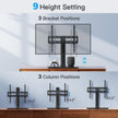 PERLESMITH Swivel Universal TV Stand/Base - Table Top TV Stand for 24-60 inch LCD LED TVs - Height Adjustable TV Mount Stand with Tempered Glass Base, VESA 400x400mm, Holds up to 99lbs PSTVS09 🍁 All In One Marketplace Canada