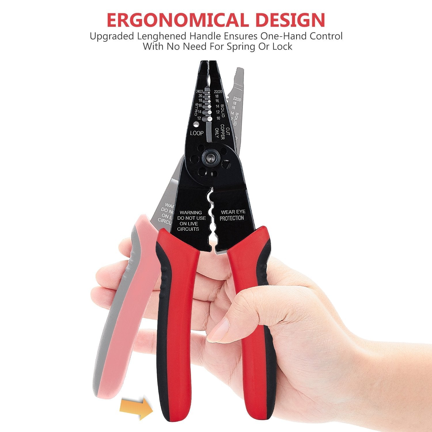 WGGE WG-015 Professional 8-inch Wire Stripper/Wire Crimping Tool, Wire Cutter, Wire Crimper, Cable Stripper, Wiring Tools and Multi-Function Hand Tool(ONLY Sold by W&G Global Electronics INC) 🍁 All In One Marketplace Canada