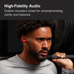 Beats Solo Buds - Wireless Bluetooth Earbuds | 18 Hours of Battery Life | Apple & Android Compatibility | Built-in Microphone - Transparent Red 🍁 All In One Marketplace Canada