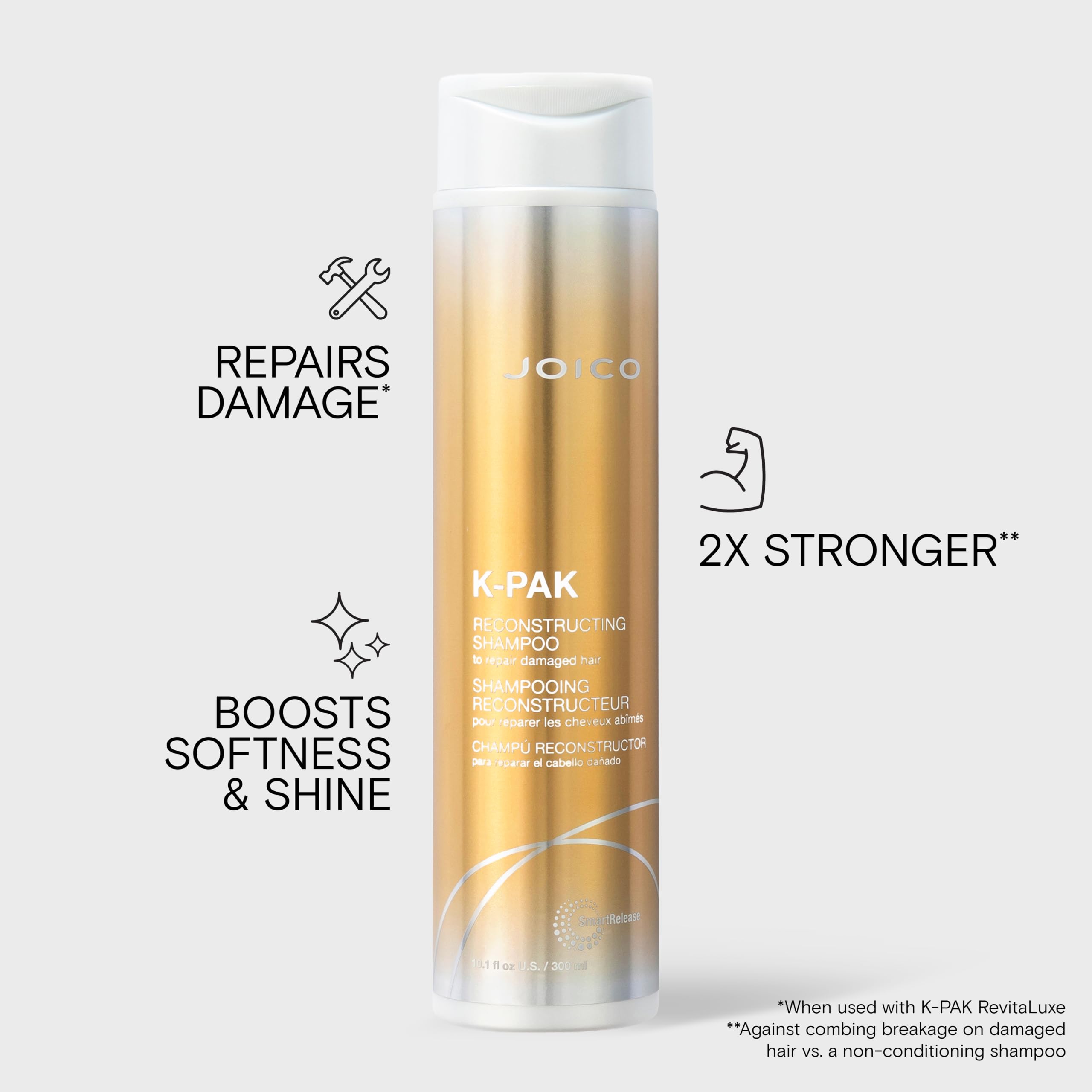 Joico K-PAK Reconstructing Shampoo or Conditioner – Repairs & Detangles Damaged Hair, Keratin & Primrose Oil, Sulfate-Free 🍁 All In One Marketplace Canada