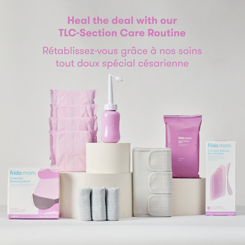 Frida Mom C-Section Silicone Strips, C-Section Recovery Must Have Scar Patches, Reusable Medical Grade Treatment for Keloid Scars, Includes Case & Pouch 🍁 All In One Marketplace Canada