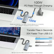 BENFEI 5in1 USB C Hub with 4K HDMI, 3 USB-A, 100W Power Delivery, Silicone and Woven Design Cable, Aluminum Case Compatible with MacBook Pro/Air, iPad Pro, iMac, iPhone 15 Pro/Pro Max, XPS, Thinkpad 🍁 All In One Marketplace Canada