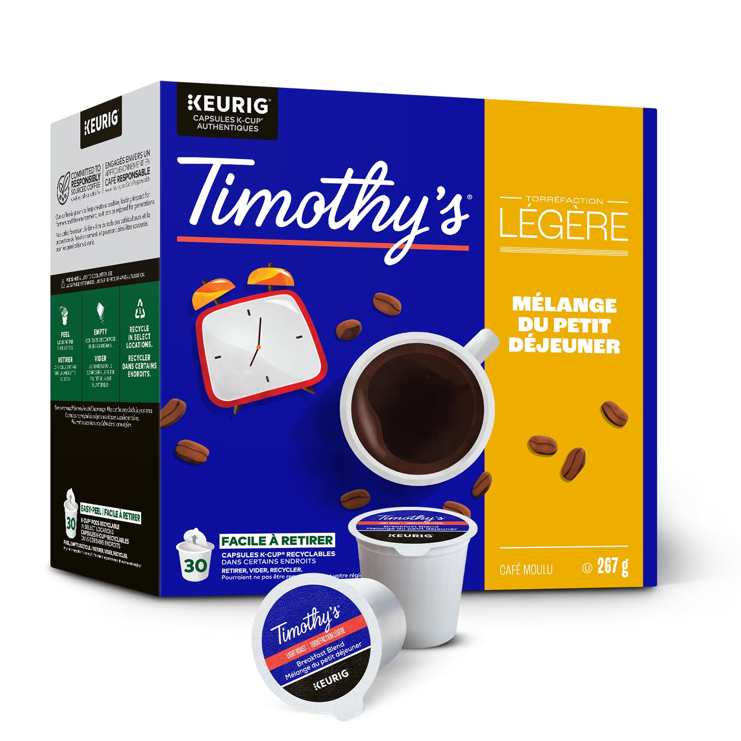 Timothy`s Breakfast Blend Single Serve Keurig K-Cup Pods for Keurig Brewers, 30 Count 🍁 All In One Marketplace Canada