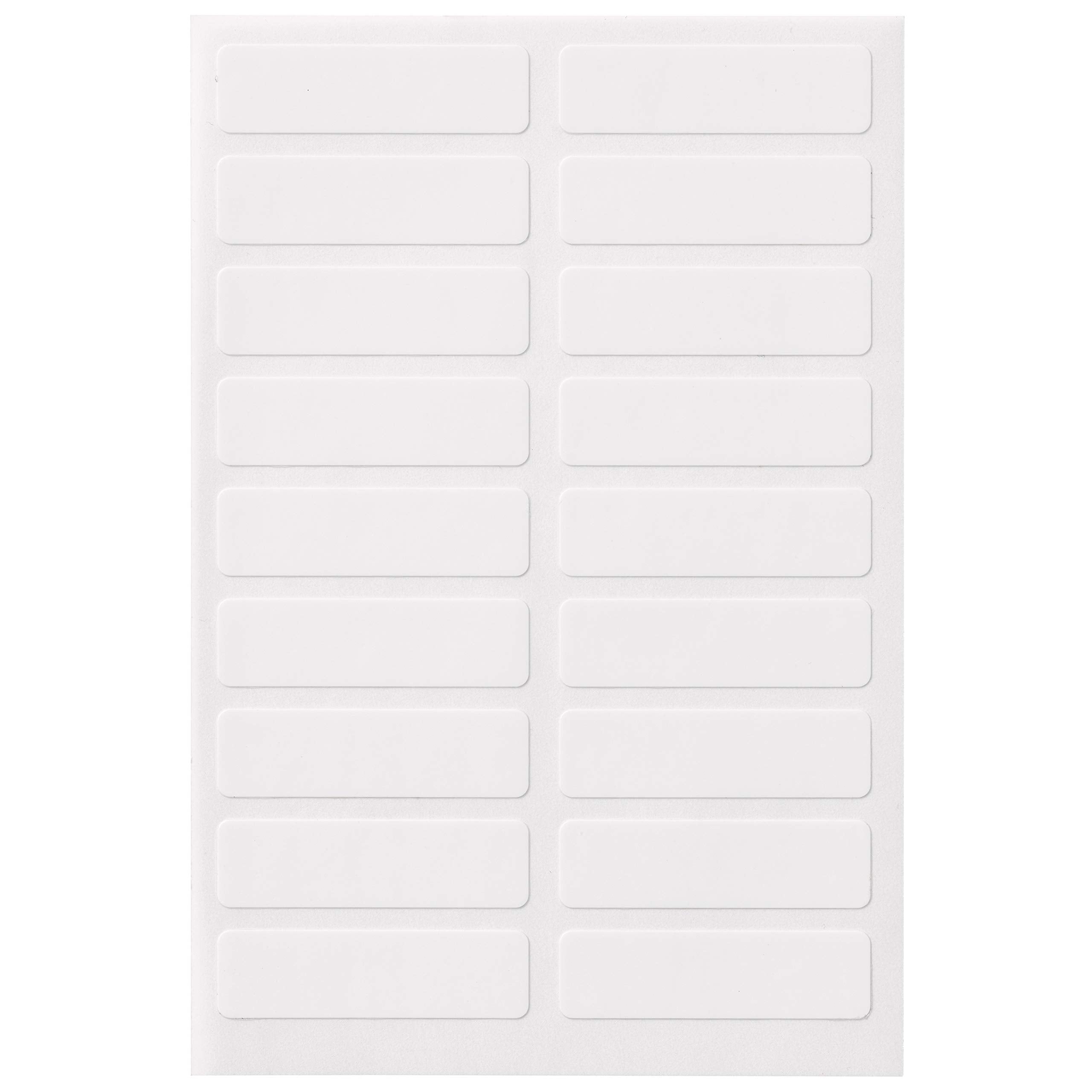 AVERY No Iron Clothing Labels, Washer & Dryer Safe, Writable Fabric Labels, 54 Labels, 1 Pack (40720), White, 1/2