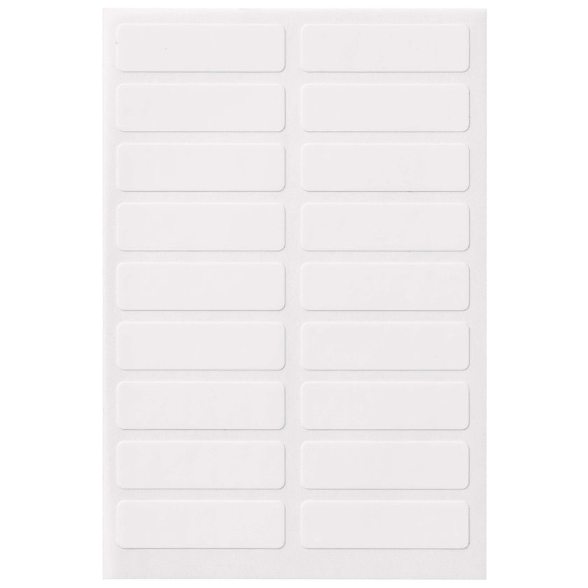 AVERY No Iron Clothing Labels, Washer & Dryer Safe, Writable Fabric Labels, 54 Labels, 1 Pack (40720), White, 1/2