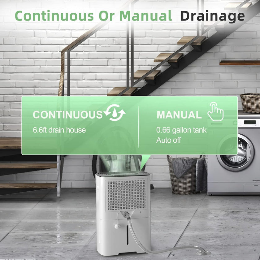 HOGARLABS 34 Pint Smart Dehumidifiers for Home and Basements, with 3 Working Modes, Overflow Protection, and Auto Shut off Restart. Ultra Silent Dehumidifier with Drain Hose and Digital Control Panel. 🍁 All In One Marketplace Canada
