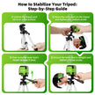 Huepar Self Leveling Laser Level with Tripod, 98Ft Green Cross Line Laser Leveler Tool for Picture Hanging, Tile, Home Renovation, Indoor Project, Battery Included, 40in Tripod 🍁 All In One Marketplace Canada
