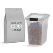 IRIS USA Dog Food Storage Container, Up to 10 lbs, Clear/Gray, Made in USA 🍁 All In One Marketplace Canada