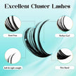 GEMERRY Cluster Lashes Lash Clusters Lash Extension Kit Black Brown Eyelashes 3D-200D 8-20mm (1 count (Pack of 1), Beginner Set-80D) 🍁 All In One Marketplace Canada