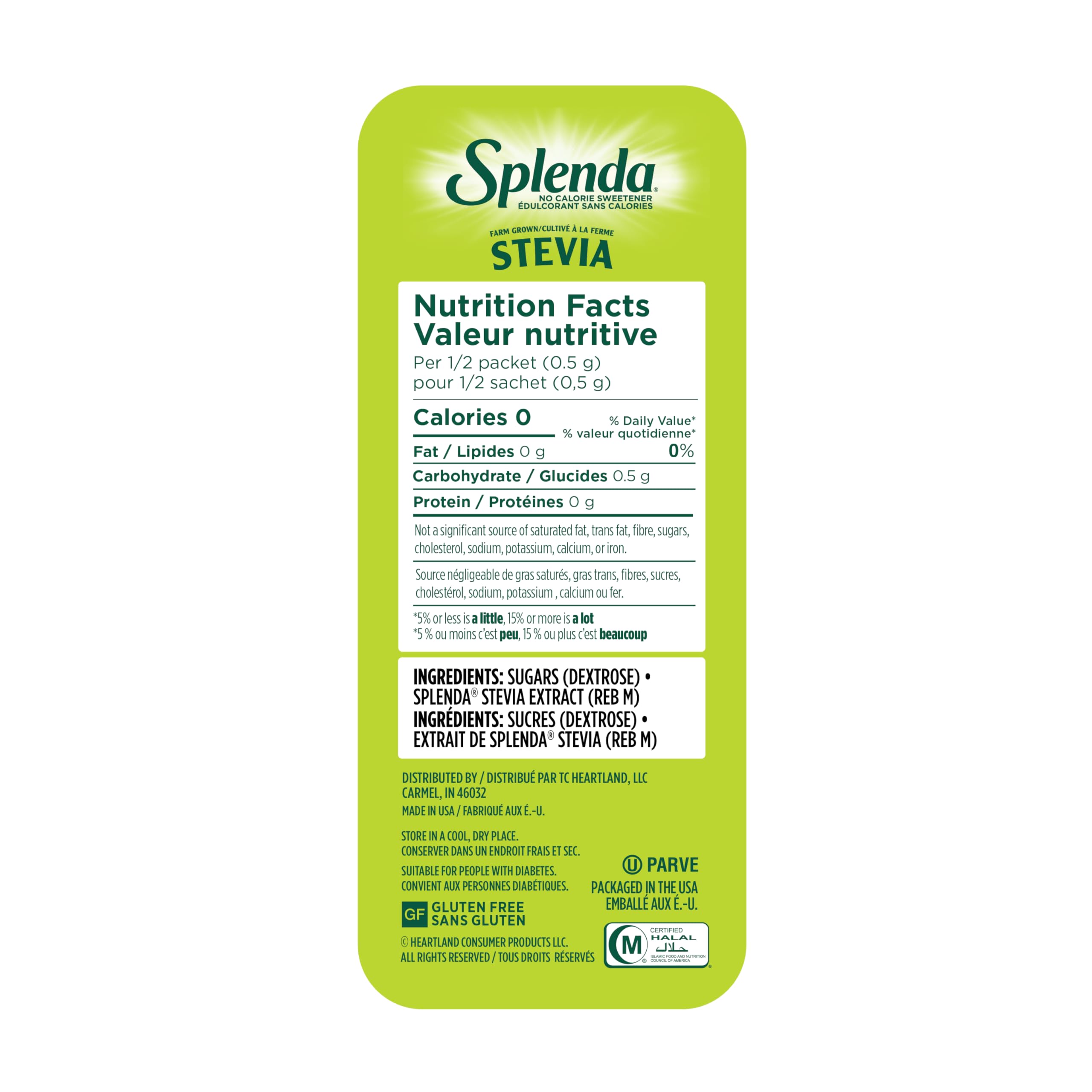 SPLENDA Stevia No Calorie Sweetener, Sugar Substitute Packets, 400 Count (Pack of 1) 🍁 All In One Marketplace Canada