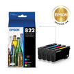Epson 822 Genuine Ink Cartridge Black and Color Combo Pack T822120-BCS 🍁 All In One Marketplace Canada