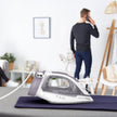 T-Fal Virtuo Steam Iron for Clothes with Retractable Cord, Portable Iron and Steamer for Clothes, Ceramic Nonstick Soleplate, 1500 Watts, Anti-Drip, Auto-Off, Scratch Resistant, Grey 🍁 All In One Marketplace Canada