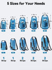 HEETA Dry Bag Waterproof for Women Men, Roll Top Lightweight Dry Storage Bag Backpack with Phone Case for Travel Swimming Boating Kayaking Paddle Board Camping Beach Accessories (Transparent Blue, 5L) 🍁 All In One Marketplace Canada