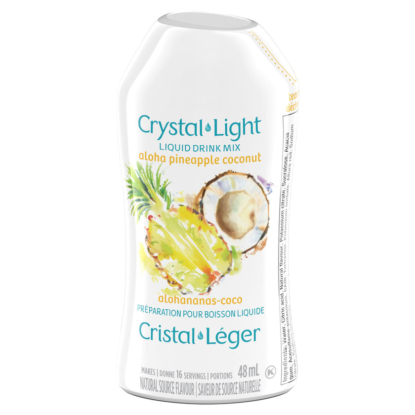 Crystal Light Aloha Pineapple Coconut Liquid Drink Mix, 48 mL Bottle (Pack of 12) 🍁 All In One Marketplace Canada