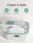 Momcozy 7 in 1 Travel Bottle Cleaning Kit - Baby Bottle Cleaner Set with Silicone Brush, Nipple Brush, Straw Brush, Soap Dispenser, Drying Rack - Home and Travel Bottle Cleaning Tools for Infants 🍁 All In One Marketplace Canada
