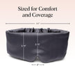 Kitsch Satin Sleep Mask - Eye Masks for Sleep, Softer Than Silk Satin Sleeping Mask Blindfold and Sleep Masks for Women and Men, Eye Care Travel Essentials - Charcoal Black 🍁 All In One Marketplace Canada